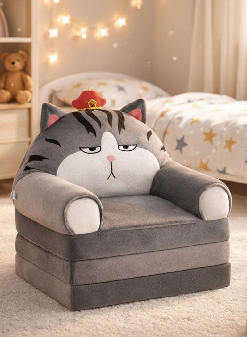 F.A.M.S Kids Sofa with High Density Foam, Convertible Children Couch for Sitting, Playing and Relaxing, Soft Indoor Kids Furniture - Image 1